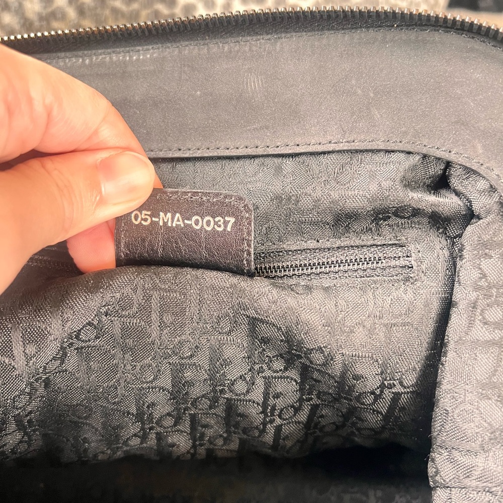 Christian Dior Limited Edition Jeanne Frame Charcoal Black Handle Shoulder Bag - Picture 10 of 10